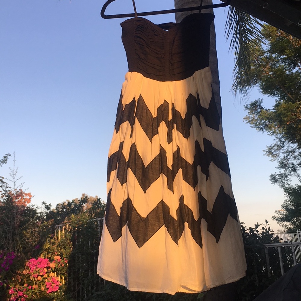 Anthropologie Liefnotes Chevron Dress